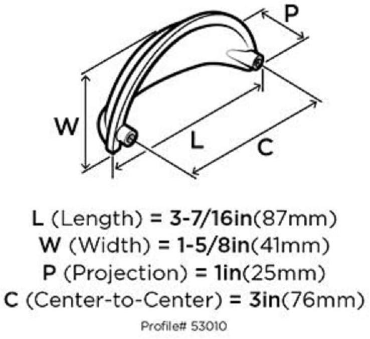 3" Center to Center Cup/Bin Pull Multipack