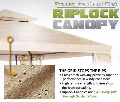 Beige RipLock 350 Garden Pergola Replacement Canopy Top Cover