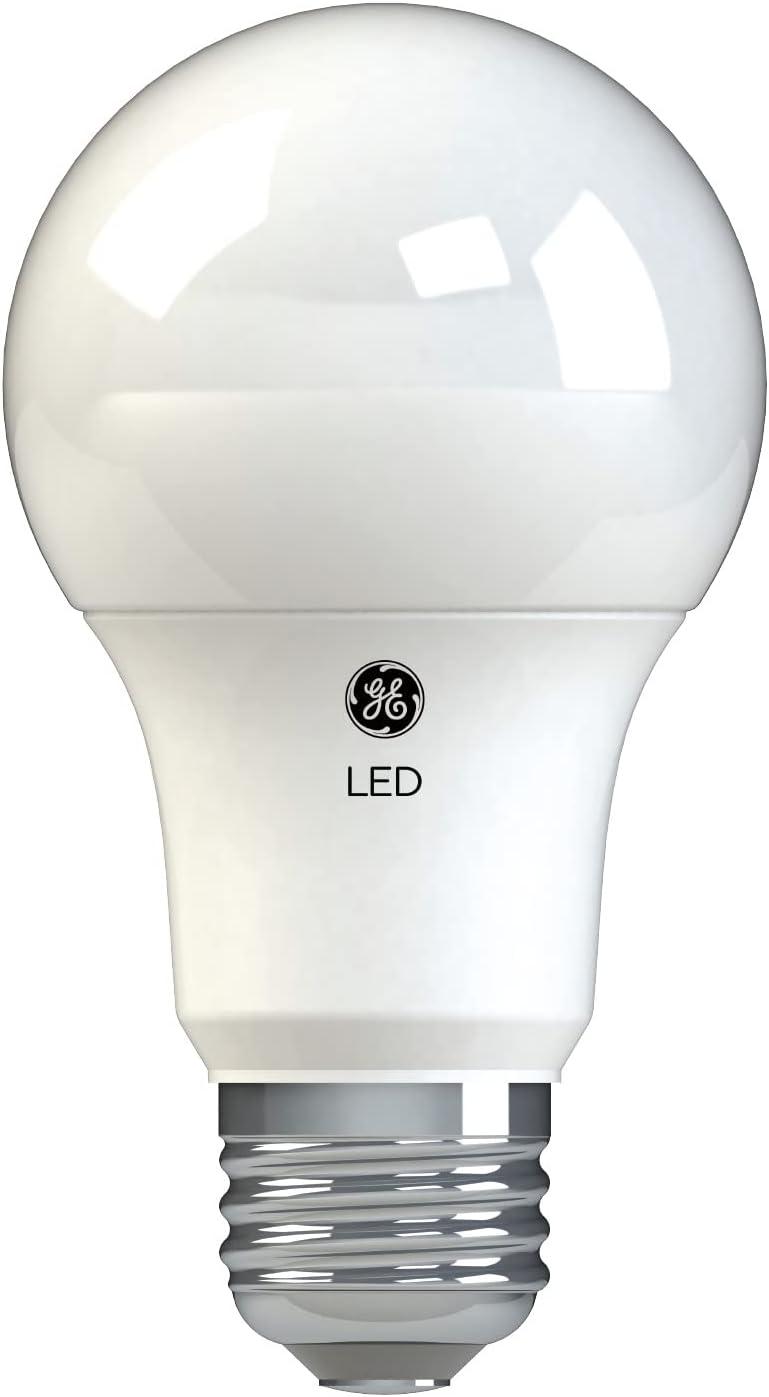 GE 4pk 40W Basic A19 LED Light Bulbs Daylight: 5000K, 420 Lumens, E26 Base, 9.1-Year Life, Damp Location Suitable