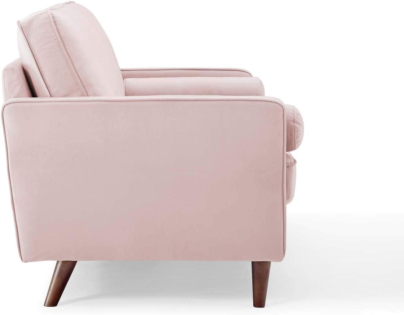 Valour Performance Velvet Loveseat Pink