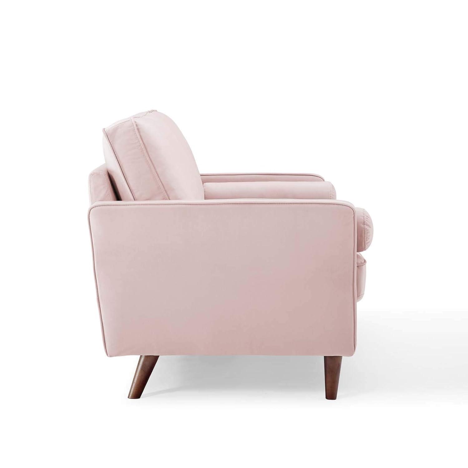 Valour Performance Velvet Loveseat Pink