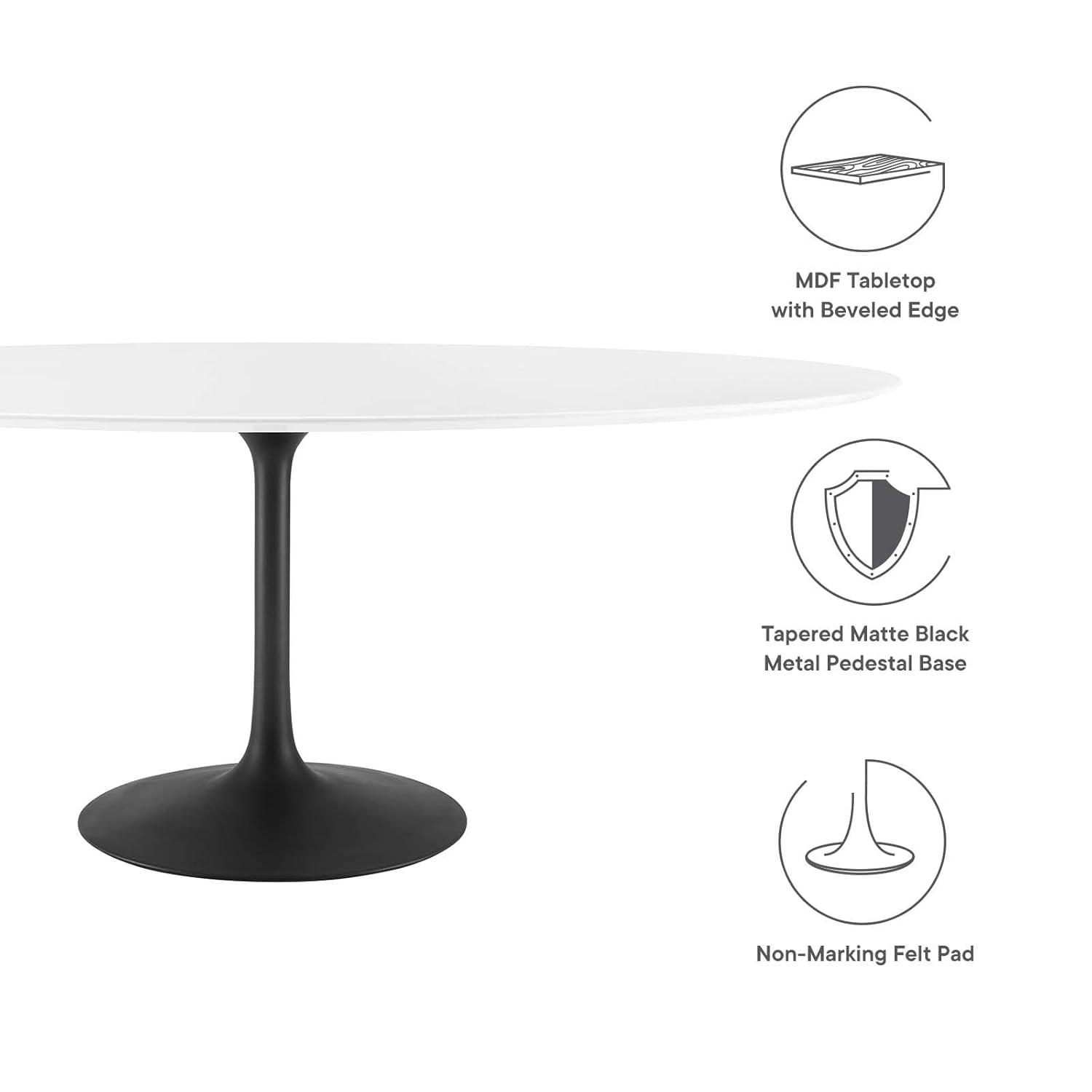 Modway Orchid Fein Oval Dining Table