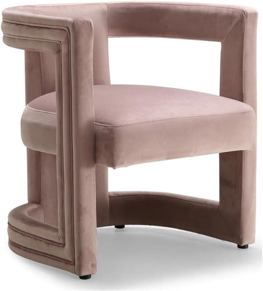 Meridian Furniture Blair Pink Velvet Accent Chair