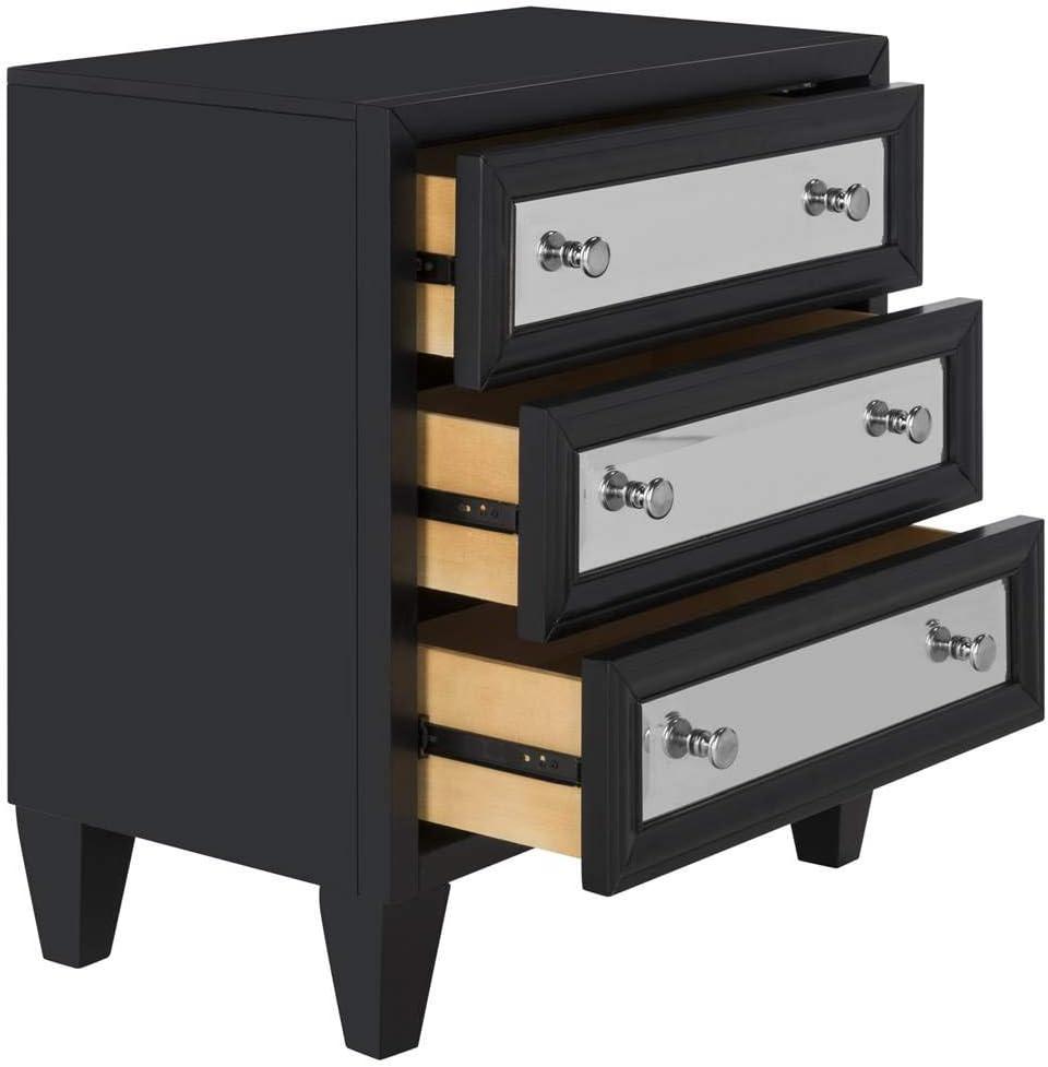 Marlon 3 Drawer Chest - CHS9202 - Black - Safavieh