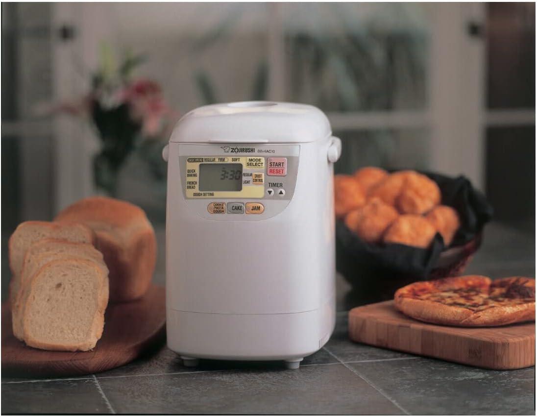 Premium White Compact Breadmaker with Delay Timer and Multiple Settings