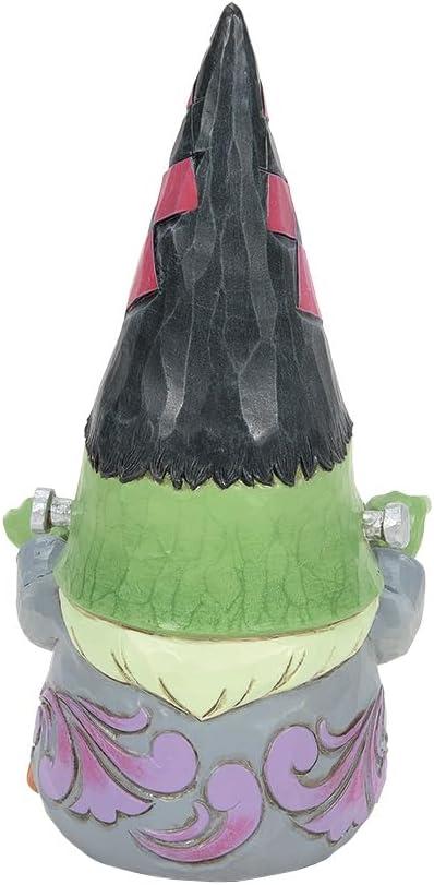 Jim Shore 6.5 Inch It's Not Easy Being Green Gnome Frankenstein Pumpkins Gnome Figurines