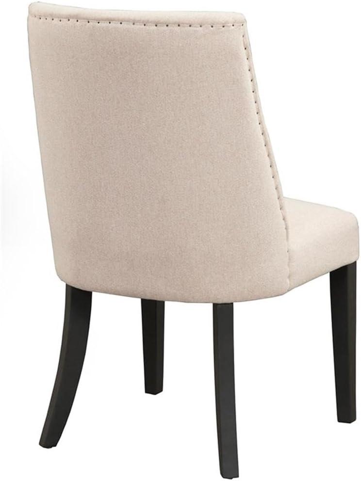 Manchester Parsons Cream Upholstered Dining Chairs Set of 2