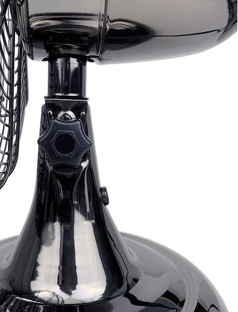 Good Housekeeping Good Housekeeping's All-Metal Retro 3-Speed 12" Oscillating Office Desk Table Fan (Multiple Finishes Available)