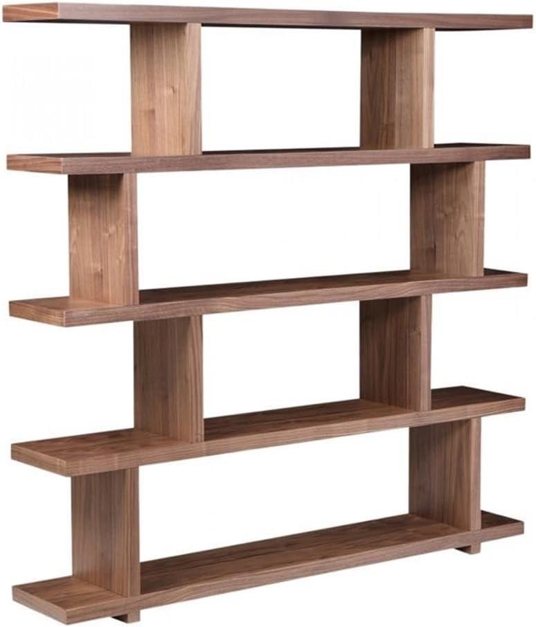 Modern Staggered Bookshelf