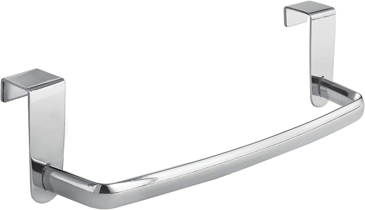 Chrome Over-the-Door Kitchen Towel Bar Holder