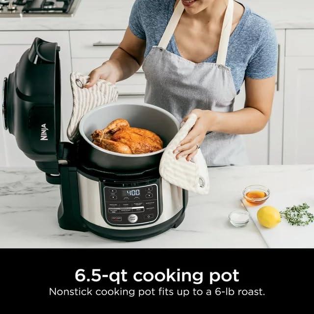 Ninja® Foodi® 10-in-1 6.5-Quart Pro Pressure Cooker Air Fryer Multicooker, Stainless, OS300