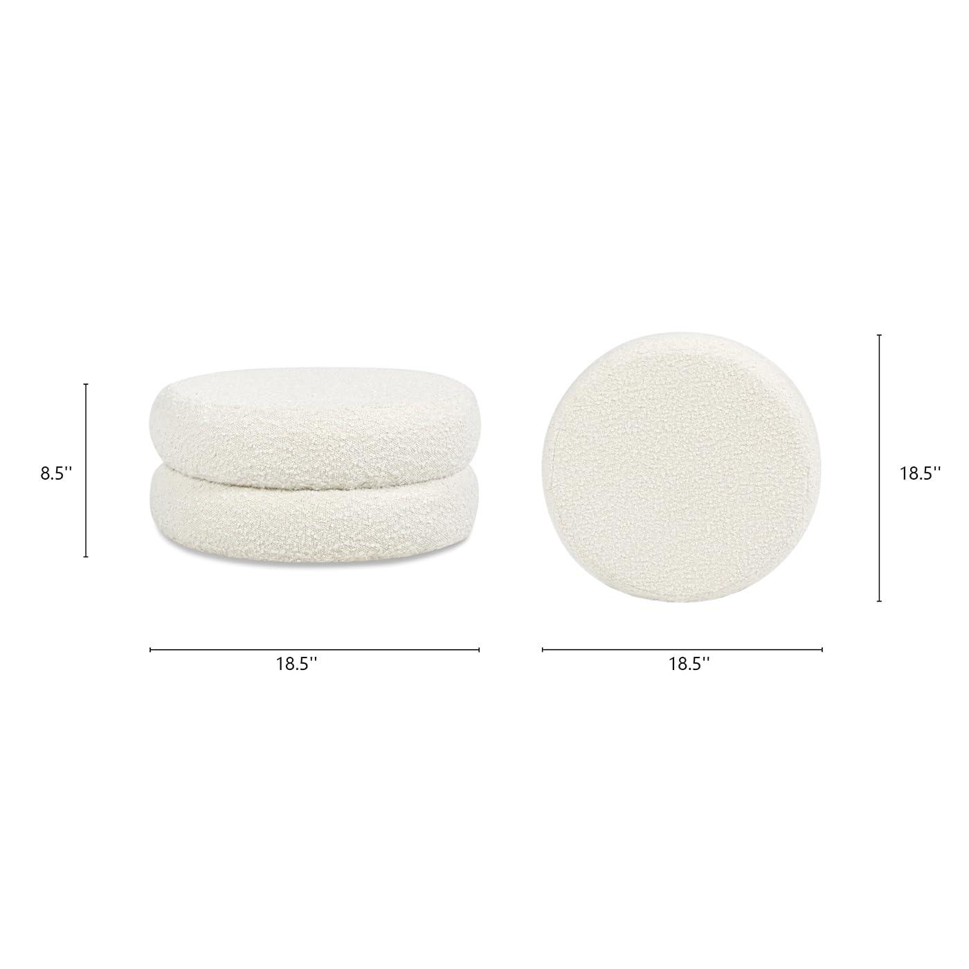 Jennifer Taylor Home Homary 18.5" Floor Cushion Footrest Ottoman