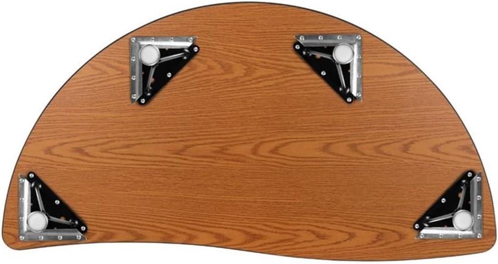 Flash Furniture Goddard Half Circle Wave Collaborative Adjustable Height Activity Table