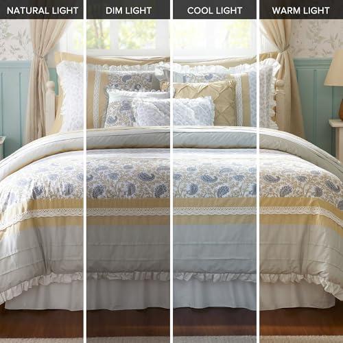 Madison Park Dawn 9 Piece Cotton Percale Comforter Set