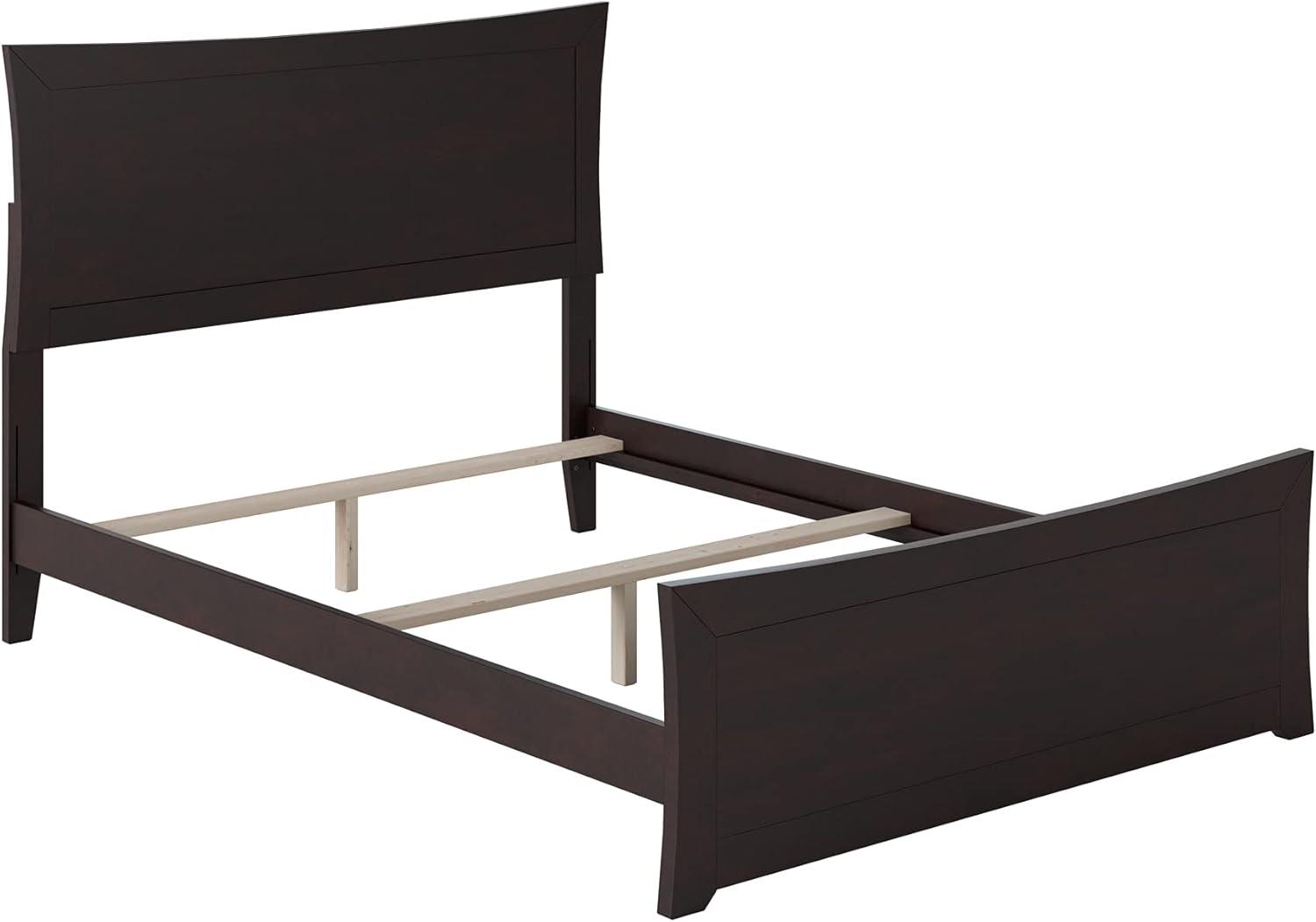 Metro Low Profile Solid Wood Platform Bed with Matching Footboard