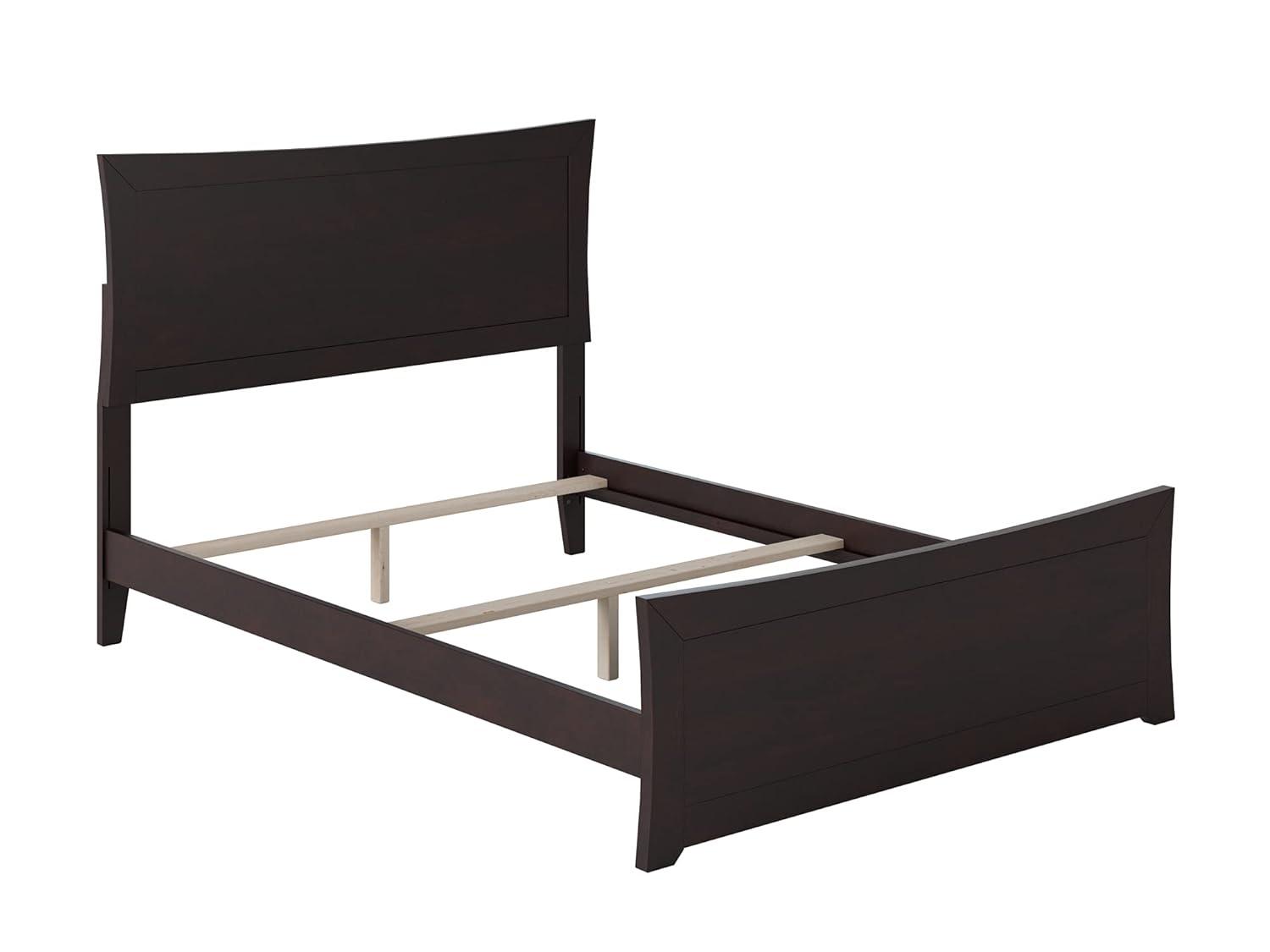 Metro Low Profile Solid Wood Platform Bed with Matching Footboard