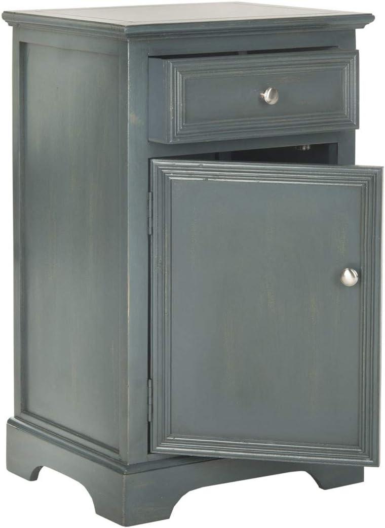 Jarome Nightstand with Storage - Dark Teal - Safavieh.