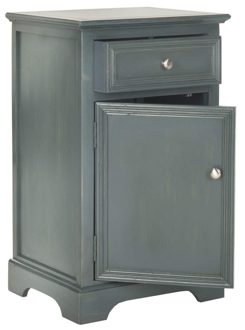 Jarome Nightstand with Storage - Dark Teal - Safavieh.