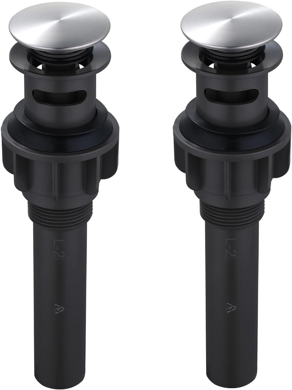 Pop-Up Bathroom Sink Drain with Overflow( 2Pack)