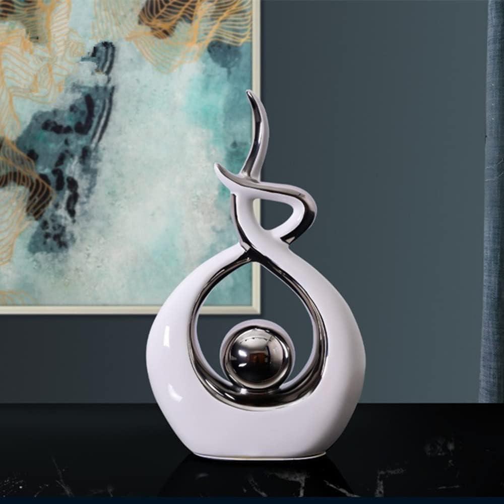 Home Decor Modern Abstract Art Ceramic Statue Table Decorations for Dining Room Living Room Office Centerpiece