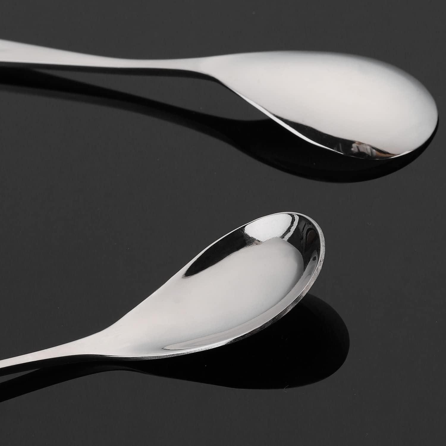 Elegant Stainless Steel Demitasse Spoons Set of 6