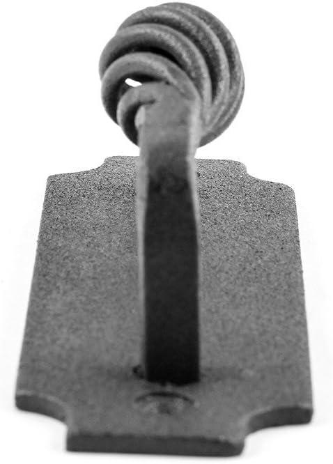 Renovators Supply Cabinet Handles 5.24" Black Wrought Iron Pull Handle Antique Colonial Birdcage Style Drawer and Dresser Door Handles w/Screws Pack of 2