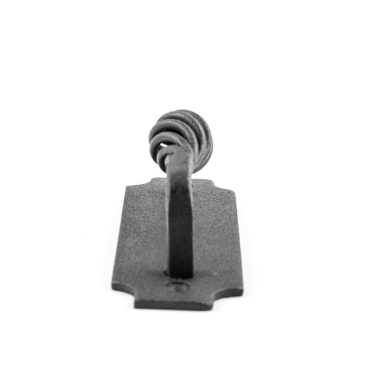 Renovators Supply Cabinet Handles 5.24" Black Wrought Iron Pull Handle Antique Colonial Birdcage Style Drawer and Dresser Door Handles w/Screws Pack of 2