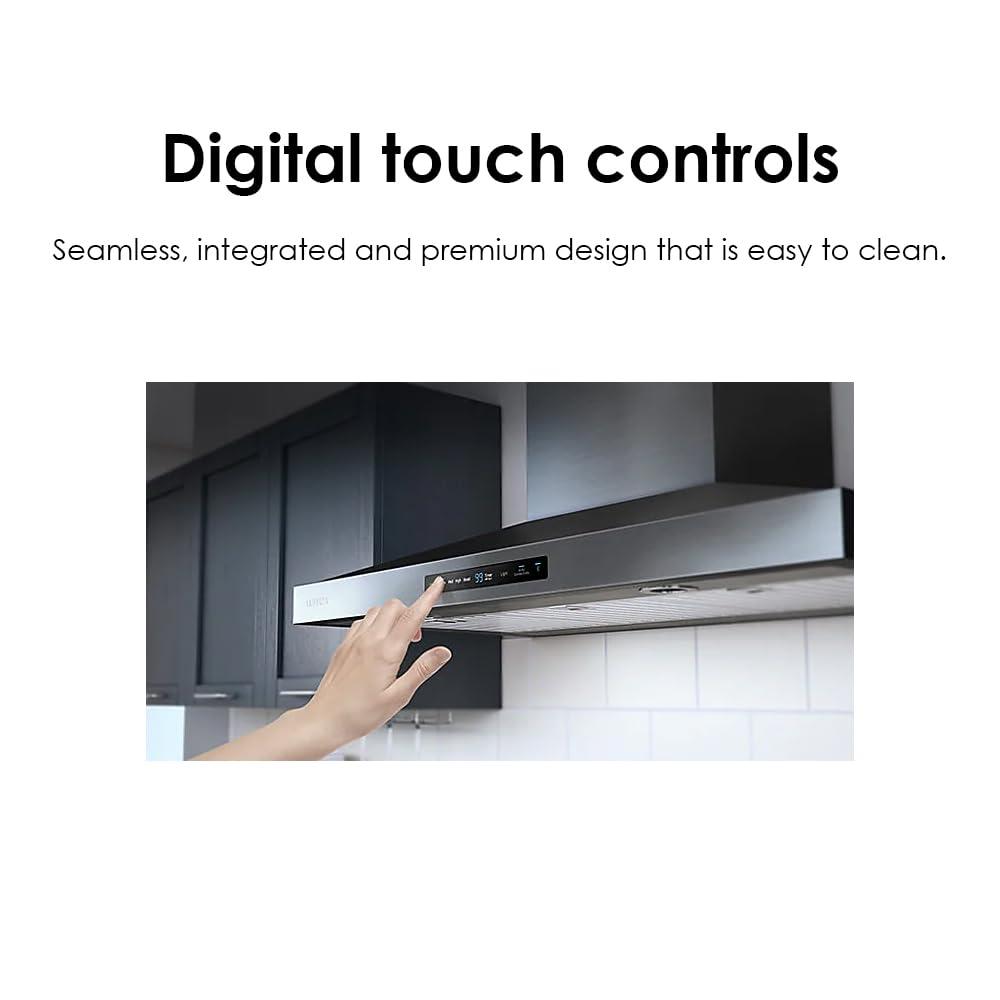 Samsung 36" Black Stainless Steel Smart Wall Mount Hood