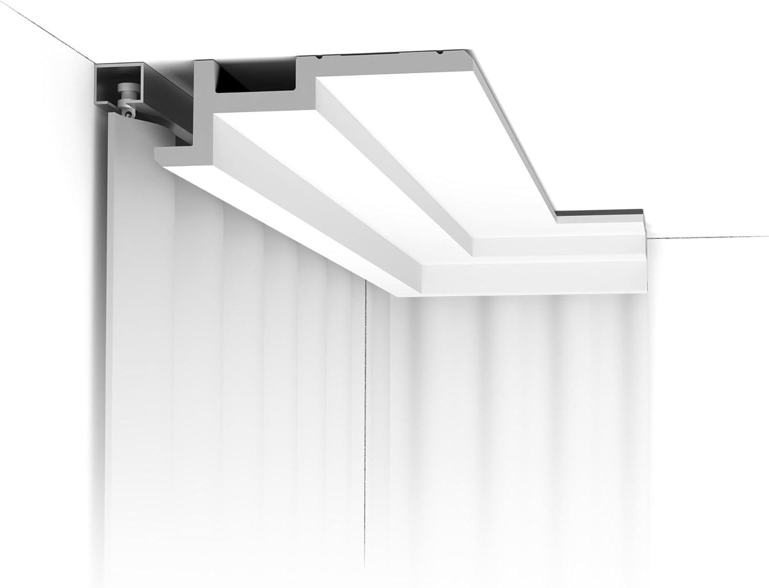 Orac Decor 2 in x 7-1/4 in x 78-3/4 in Primed White Plain Polyurethane Crown Moulding