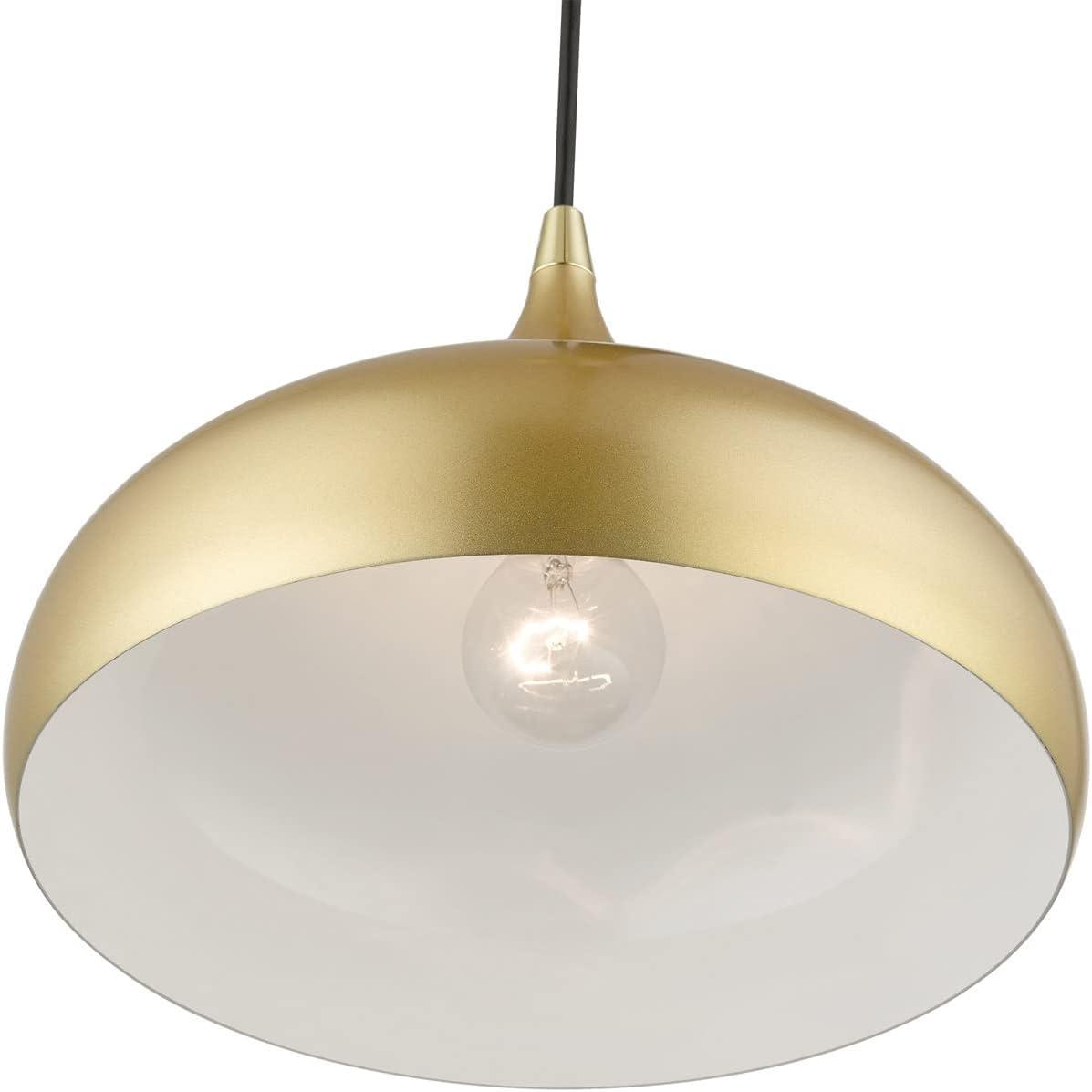 Livex Lighting Amador 1 - Light Pendant in  Soft Gold/Polished Brass