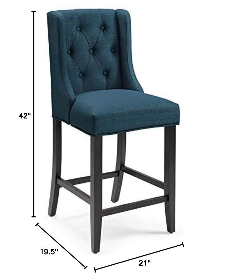 Modway Baronet Tufted Button Upholstered Fabric/Faux Leather Stool