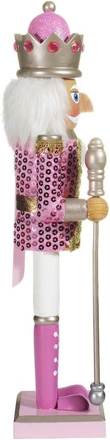 Kurt Adler 15-Inch Pink Nutcracker