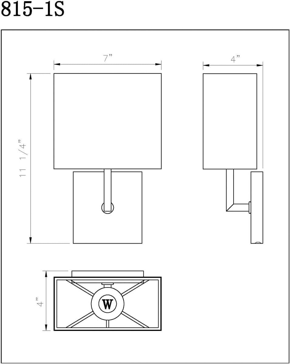 Polished Nickel 11.25" Dimmable Wall Sconce with White Shade