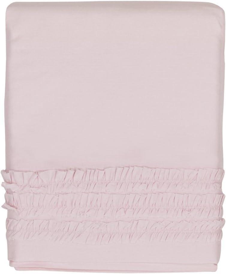 Crib Skirt Petite Ruffle Pink - Cotton - 15 Inch Drop