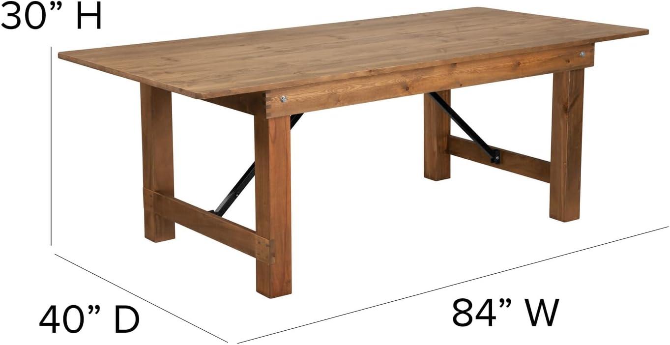 Flash Furniture HERCULES Series Folding Farm Table and Four Bench Set & Reviews | Wayfair