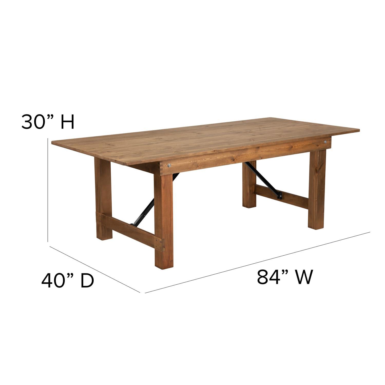 Flash Furniture HERCULES Series Folding Farm Table and Four Bench Set & Reviews | Wayfair