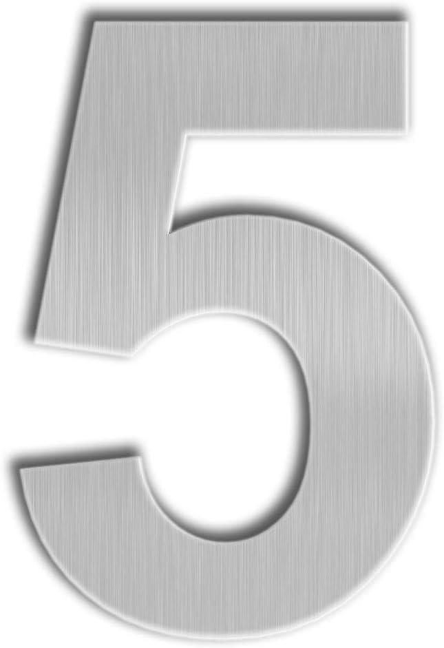 Barton Barton 6-Inch Floating Mount Steel House Number for Address Sign (Black)
