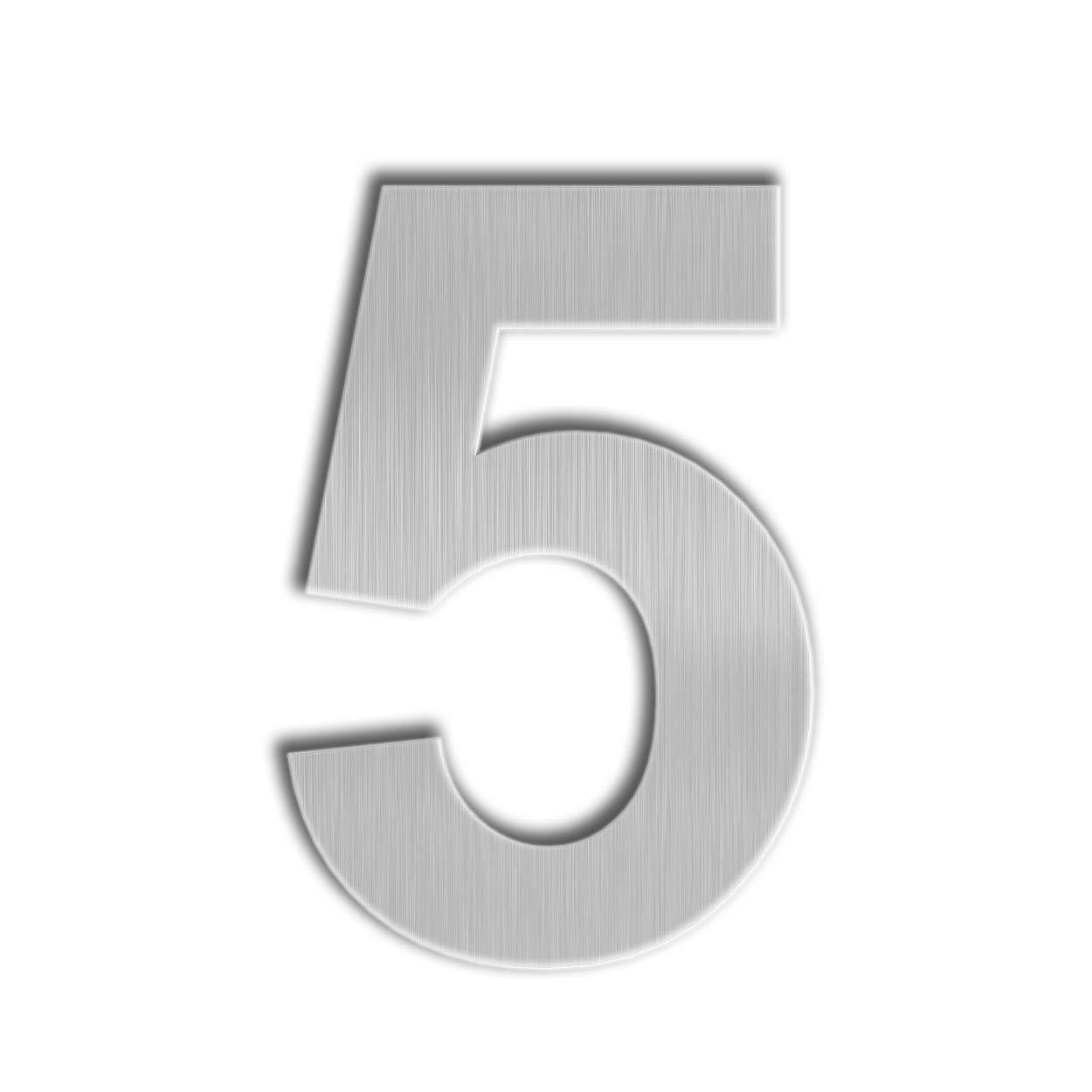 Barton Barton 6-Inch Floating Mount Steel House Number for Address Sign (Black)