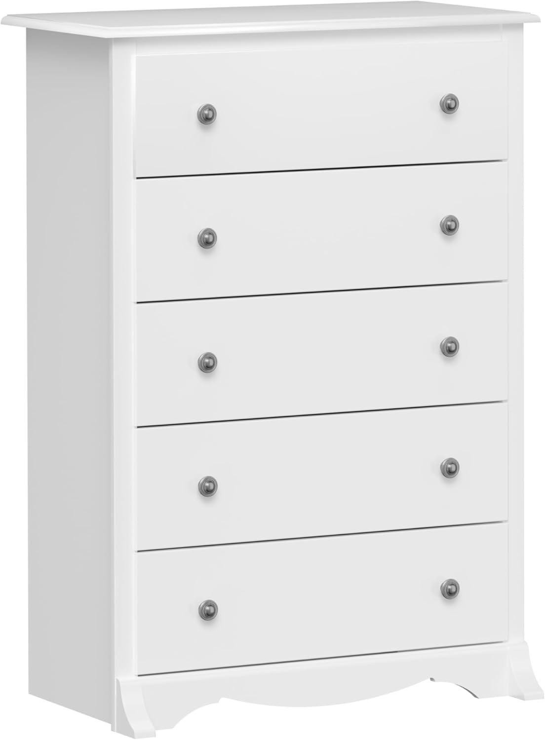 45.12" Monterey Vertical Dresser White - Prepac