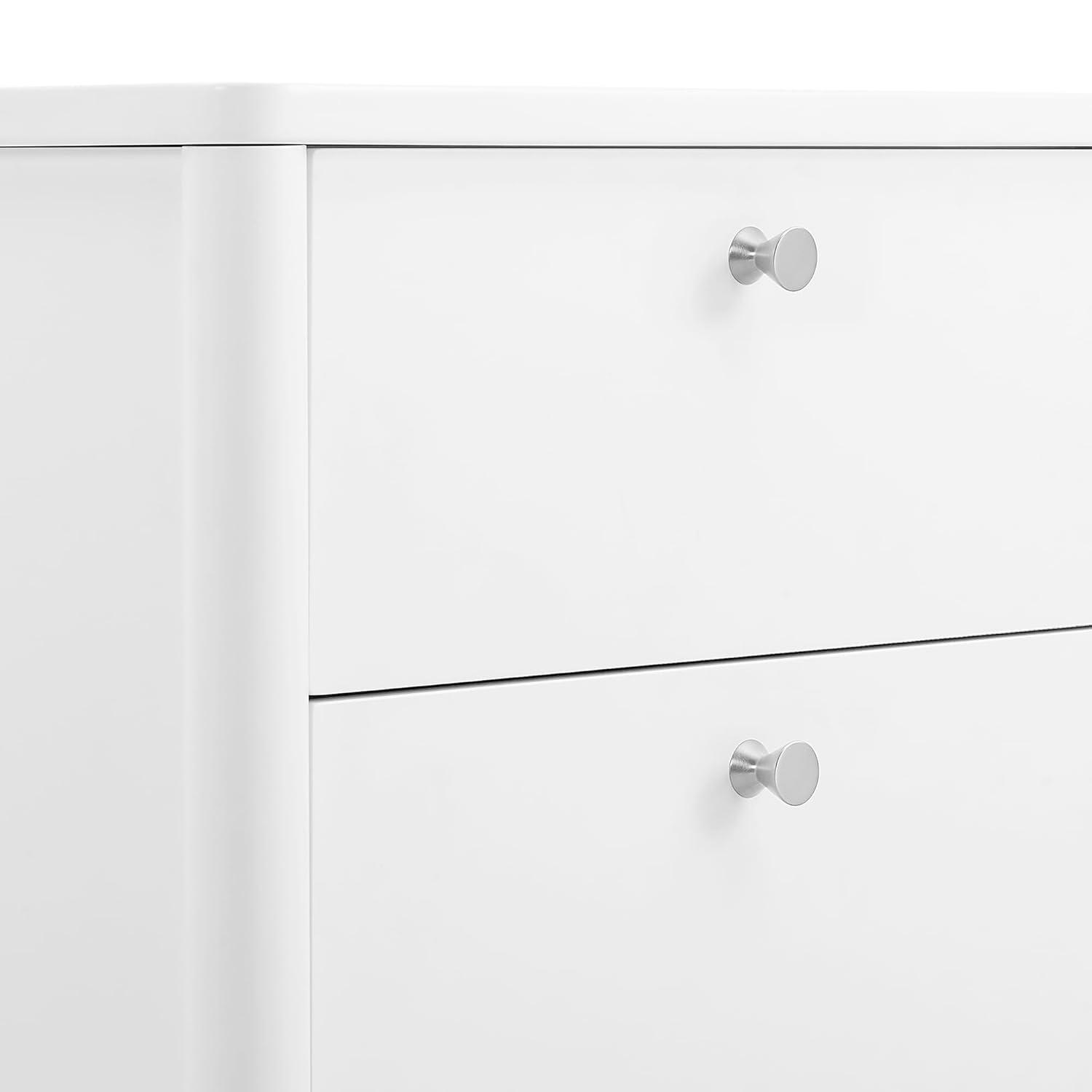 Delta Children Delta Children Brooks 6 Drawer Dresser With Interlocking Drawers (Includes 3 Sets Of Knobs – Choose From Natural, Brushed Nickel & Melted Bronze), Bianca