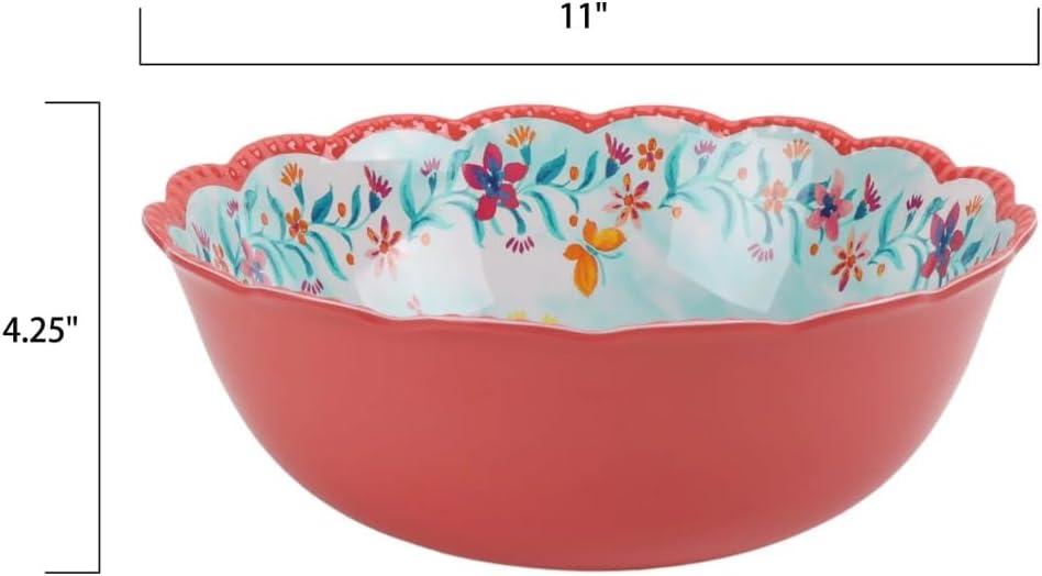 The Pioneer Woman - Fresh Floral 7-Piece Melamine Serving Bowl Set