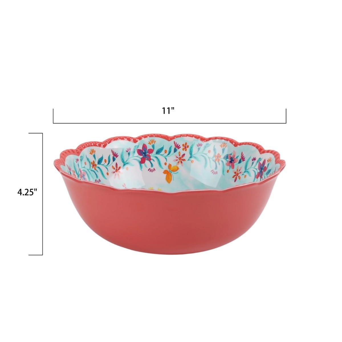 The Pioneer Woman - Fresh Floral 7-Piece Melamine Serving Bowl Set