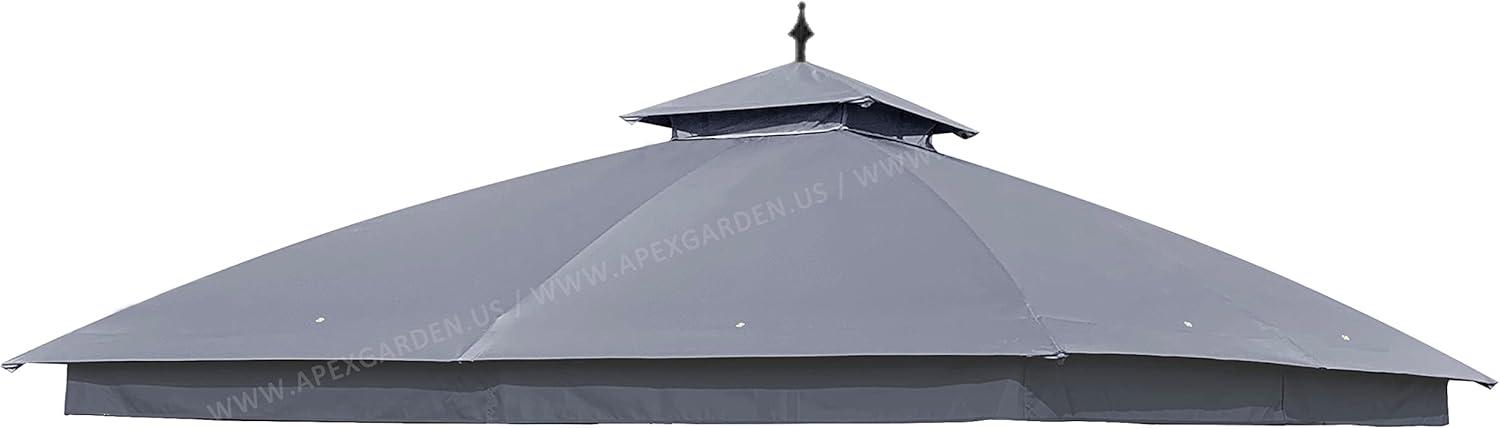 APEX GARDEN Replacement Canopy Top for Garden Treasures 10' x 10' Brown Metal Square Semi-Gazebo Model #L-GZ038PST-F