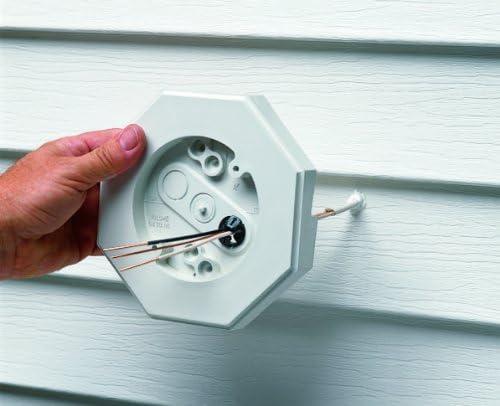 White Plastic Vertical Lamp Mounting Kit with Built-in Box