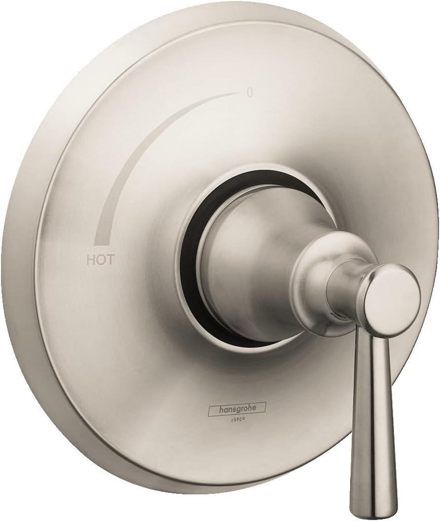 Hansgrohe Joleena Transitional 1-Handle 7-Inch Wide Pressure/ Shower Balance Valve Trim Only In Chrome, 04779000