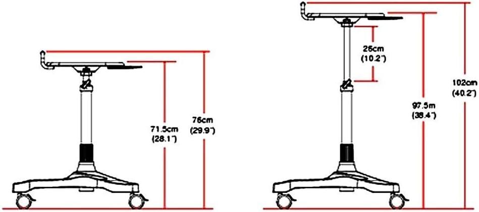 AIDATA Sit/Stand Mobile Laptop Workstation