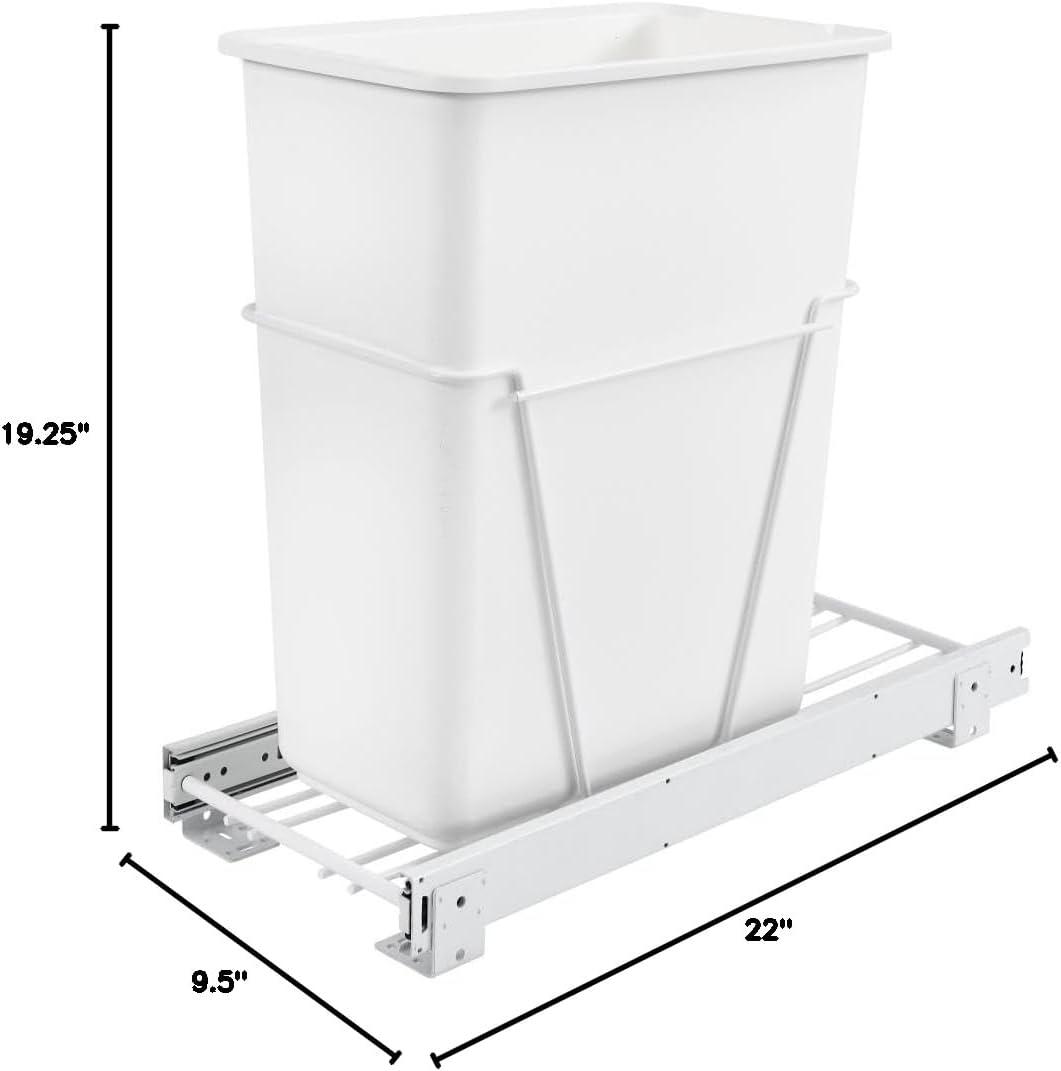 Rev-A-Shelf Rv-9Pb Classic 9-1/2"W Steel Pull Out Slide Out Single 30 Qt / 7.5 Gallon