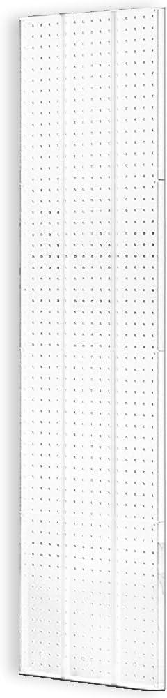 Azar Displays 771660-WHT-2PK Pegboard Wall Panel Storage Solution, Size: 60"x 16.125", 2-Pack (Set of 2)