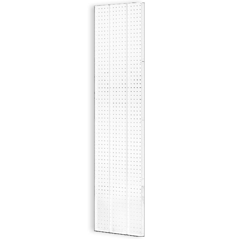 Azar Displays 771660-WHT-2PK Pegboard Wall Panel Storage Solution, Size: 60"x 16.125", 2-Pack (Set of 2)