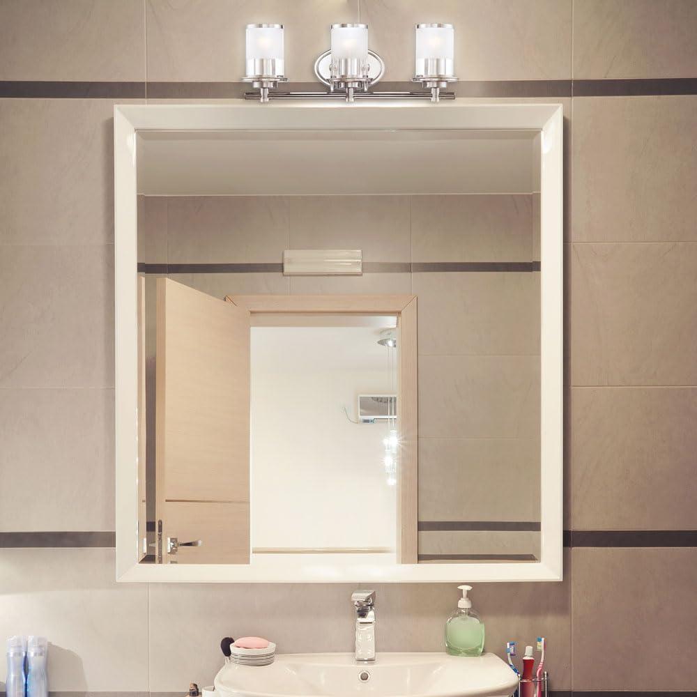 DESIGNERS FOUNTAIN 3-Light Essence Bathroom Vanity Lights Fixture, 23.25 Inch Wall Mount Sconce for Bedroom or Over Mirror, Old Satin Brass, 6693-OSB
